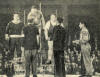Алексей Медведев получает первую золотую медаль чемпиона мира. Тегеран, 1957 год.