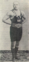 Аберг в начале карьеры профессионального борца