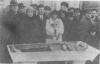 Прощание с Абергом на похоронах. 18 февраля 1920г. Армавир. (В светлом пальто жена Аберга Эмма Луузенберг).